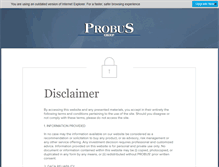 Tablet Screenshot of probus-group.com